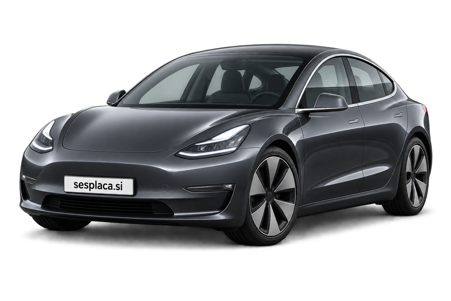 Tesla Model 3 – ilustracija električnega avtomobila